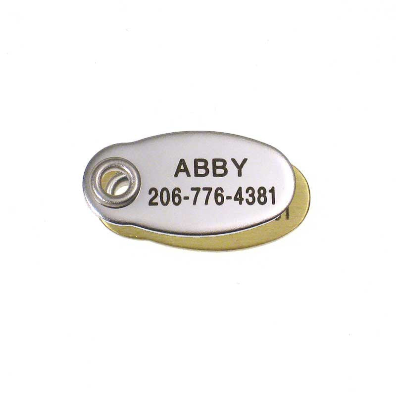 Metal Tiny Oval, - Lucky Pet